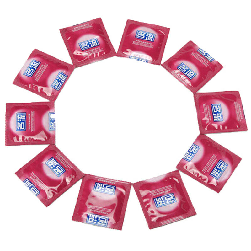 10pc Adults Condoms Latex Contraception Smooth Lubricated Condom~J Nw