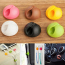 6X Cable Drop Clip Desk Tidy Organiser Wire Cord Lead USB Charger Holder Fixe Pz