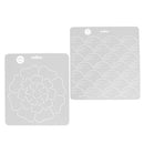2pcs Clear Embroidery Drawing Quilting Templates & Stencils for Hand Crafts