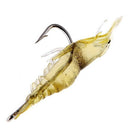 5Pcs 4cm 2g Fishing Lure Soft Super-Lightweight Vivid Shrimp Prawn Bait Sha W3Y5