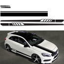 Long Stripe Car Styling Stickers Side Skirt Wing Door Mirror Decorative Decals