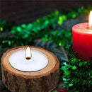 Rustic Log Wood Candle Holder Table Centerpiece Decoration Tea Light Holders
