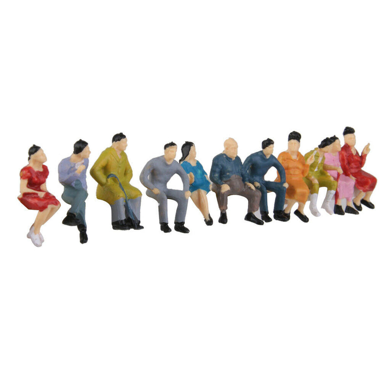 100x O Scale Diorama Railway Painted People Street Park Figures Accessory