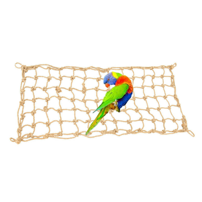 Braid Rope Climbing Net Hammock Ladder Midium Large Birds Cage Perch Stand