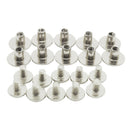 10 Sets Screw Metal Rivet Stud Leather Crafts Chicago Nail for Bookbindings