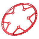 45T 47T 53T 56T 58T Chainring 130 BCD Single Speed Chain Ring Red 56T Aluminum