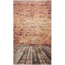 3x5FT Brick Wall Photography Backdrop Photo Wooden Floor Background Studio