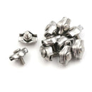 10xStainless Steel wire cable rope simplex  wire rope grips clamps caliper2mm Gw