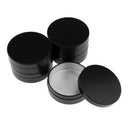 5 Pack 100ml Aluminum Round Lip Balm Tin Containers with Screw Thread Lid -