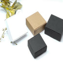 100Pcs Kraft Paper Box Nice Kraft Box Packaging Box Small Size-Black L7U9