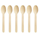 200 disposable wooden tea spoons - tasting spoons, dessert tasting, dinner, D9G3
