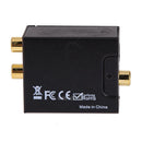 Digital Optical Coax Coaxial Toslink to Analog RCA L/R Converter Adapter