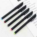 Black Ink Gel Pen Plastic Frosted School Writing Marker Office Supply Pens U3T2