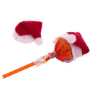 Mini Santa Claus Hats for Lollipop Christmas Party Holiday Lollypop Top-Topper
