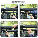 2pc Black Unlimited Roll Bar Grab Handles for All Jeep Wrangler CJ YJ TJ JK