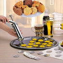 Cookie Maker Pump Press Machine Cake Decor 20 Molds 4 Nozzles