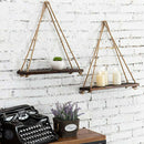 3Pieces Wall Mounted Shelves Hanging Rack Bathroom Living Room Decor Gifts