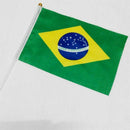 Hand Flags of the country world With Poles Word Cup 32 Countries Small band D7M5