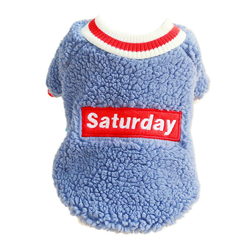 2x Lovely Dog Warm Sweater Vest Dog Soft Comfortable