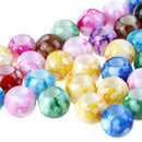50x Acrylic Round Hair Beads Braids Diy Dreadlock Beads Hair Extension Jewelr 3C