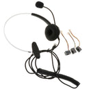 2 Pack Hands-Free Call Center Noise Cancelling Corded Monaural Headset Headphone