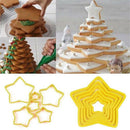 6Pcs/set Christmas Tree Cookie Cutter Stars Shape Cake Biscuit Cutter M NMHWCGTE