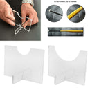Horizontal Tabletop Desk Top Baseball Bat Acrylic Holder Display Stand Rack