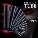 15pcs Black Lipstick Empty Tube Wax Tube Lipstick DIY Lipstick Tube Cosmeti G1Q2