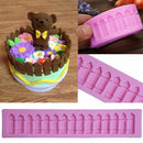 Silicone Molds Lace Fondant Cake Mould Fence Grass Decorating Tool Key S2Q5