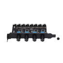 PC 8 Channels Fan Hub 4 Knob Cooling Fan Speed Controller for CPU Case D  G1F9