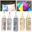 5 Colors Non Toxic Fabric Textile Tie Dye Kit Rubber Band Permanent Paint Craft