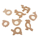 15pcs Set Baby Wooden Teether Charm for Teething Nursing Necklace Bracelet