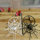 Double Metal Jewelry Frame Earrings Necklace Bracelet Display Stand, White
