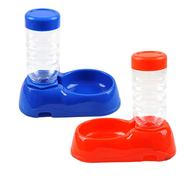 Automatic Pet Dog Cat Water Drink Bottle Feeder Food Bowl Dish Dispenser New