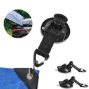 2Pcs Suction Cup Securing Hook Tie Down for Camping Tarp Car Side L0Z1