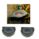 2x Gecko Earth Ledge Magnetic Hanging Feeder Bowl Reptile Terrarium Decor