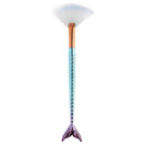 1pc Soft Gradient Makeup Fan Brush Powder Blush Foundation Cosmetic Tool(S)