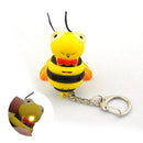 Creative Cute Luminous Bee Keychain With Sound Effect Kids Gift (3 x AG10) 2017