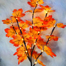 LED Maple Leave String Light Battery Powered Vase DIY Decor Xmas Fairy Lamp
