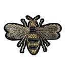 5X(Handmade Bead Bee Beaded Patch For Clothing Sew On Beading Applique Clo X7E3)
