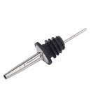 2pcs Stainless Steel Liquor Spirit Pourer with Rubber Stopper