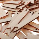 Wooden Wood Rectangle Cardmaking Scrapbooking DIY Craft Embellishments 100PC