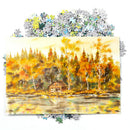 DIY Autumn Forest Jigsaw Picture Puzzles 1000 Pieces Assemble Puzzle Toys A