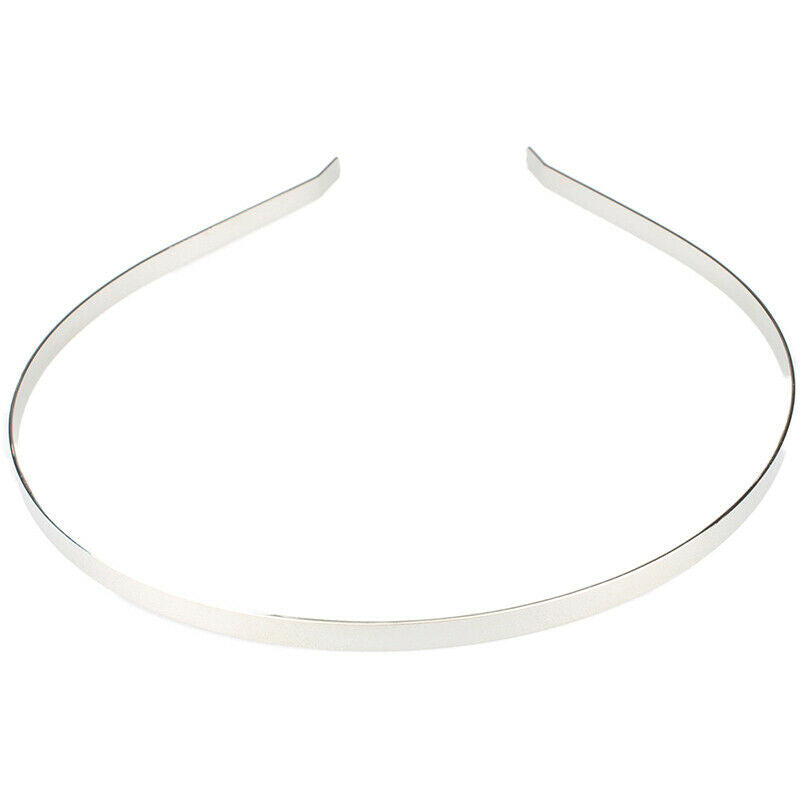 50 x Blank Plain Metal Headband 5mm Hair Band For Hair Accessories DIY Craft