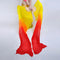 Women 1.8m Hand Made Belly Dance Silk Bamboo Fan Veils Folding Right Hand