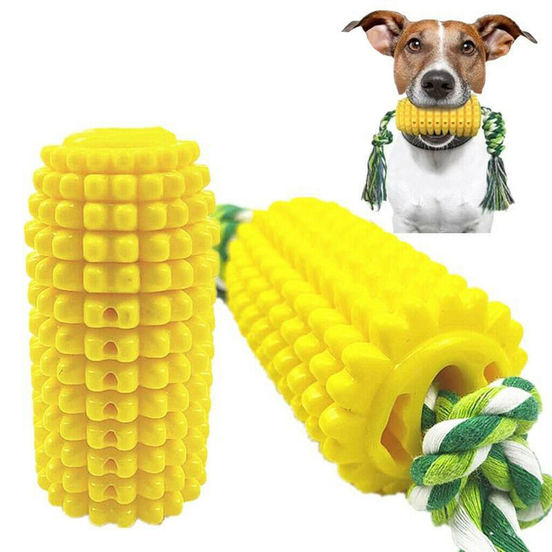 Corn Dog Chew Toys, Dog Toothbrush Corn Teeth Cleaning Toys Puppy Chew Brushing