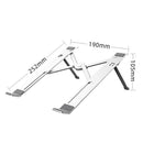 1* Portable Laptop Stand Aluminum Foldable Holder 4 Levels Height Stand Cooling