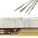 30Pc Diamond Nail Drill Bit Set Milling Cutter Rotary Burr Cutter Clean Fil