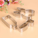 3pcs Stainless Steel Biscuits Mold Toothpaste Toothbrush Tooth Cake Cutter