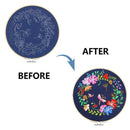 1 set Embroidery Hanging Picture Beginners Starter Kit Cross Stitch with Hoop